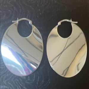 Beautiful Real Sterling Silver 925 High Polished Earring New Light Weight